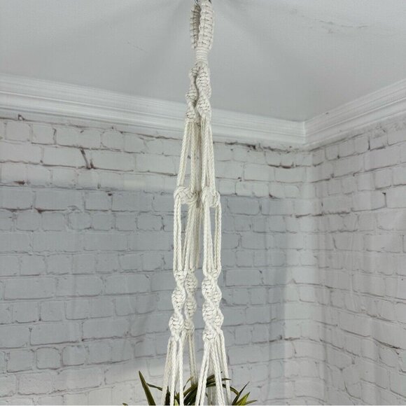Macrame NWT Bohemian Home Decor House Plant Holder Garden Lot Bundle 4-Pieces - Picture 5 of 14
